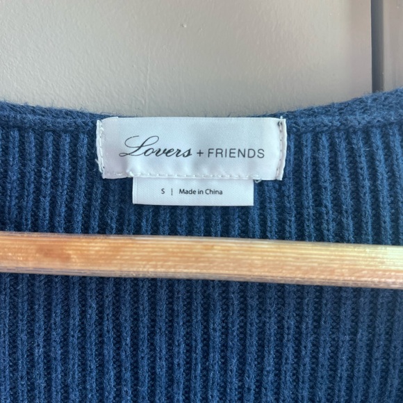 Revolve x Lovers + Friends Spring Navy Rayon/Cotton
Twist Front Sweater - Picture 3 of 3